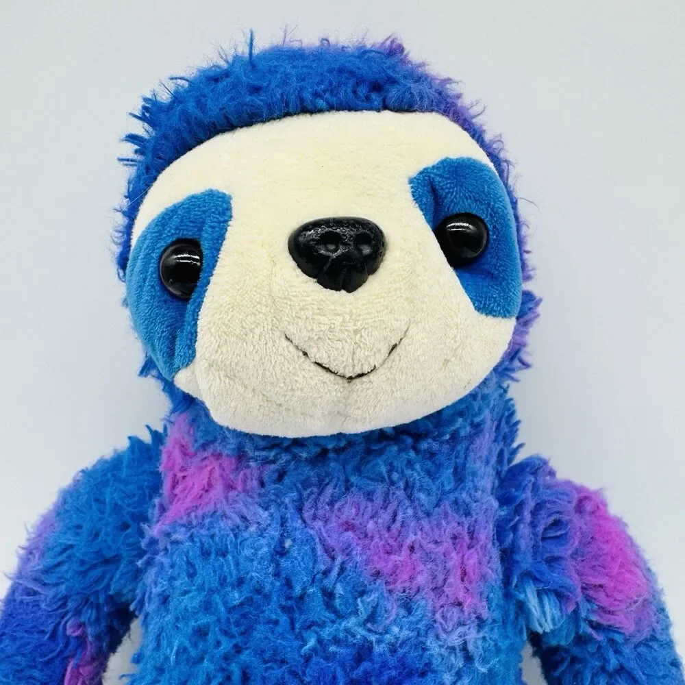 FAO Schwarz Vibrant Blue Purple Sloth Plush Stuffed Animal 2020 MerchSource 14